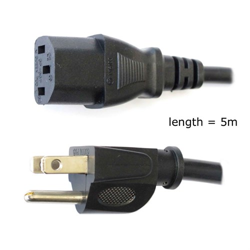 Cable de alimentación C13 Recto 5m for USA (US & Canada)