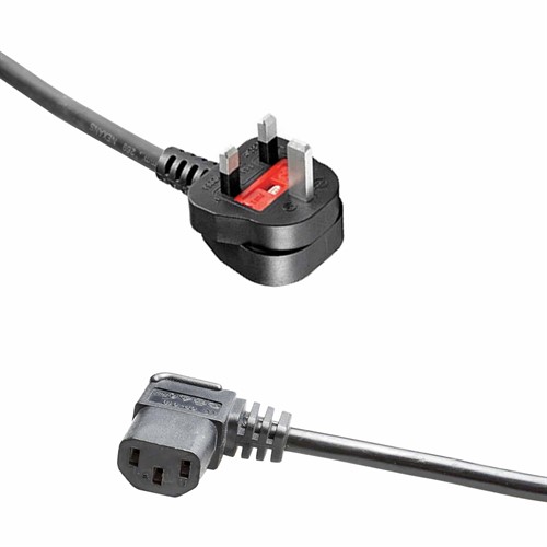 Power Cord C13 angled for UK (BS1363)/5m