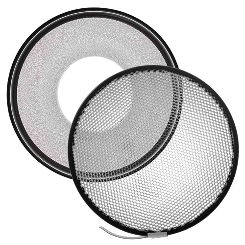 The grid is fixed in the reflector tower with spring locking